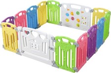 Baby Playpen Kids Activity Centre Safety Play Yard Multicolour, 14Set RRP £98.99