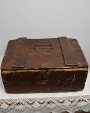 Antique Wooden Egg Crate, Vintage Farmhouse Carrier Box, Rustic Poultry Chest