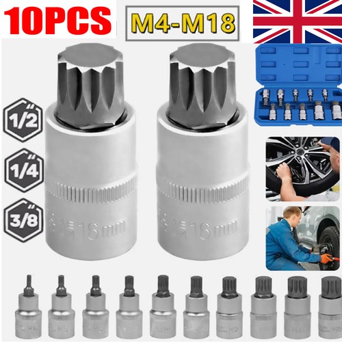 10pc crv drive spline - 10pc,