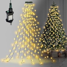 NETTA Christmas Tree Lights 2m x 10 Strands 200 LEDs Fairy Lights for 5ft-7ft