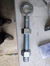 Adjustable Gate Hinge Eye Bolts Nuts Set, 23cm Long 23mm thick bolt    boxg7