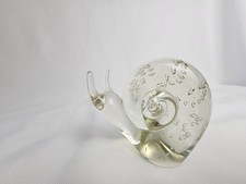 Vintage Clear Glass Snail