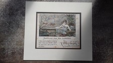 Print Pears Soap advert Lillie Langtry  in the bath taken from magazine c 1880