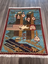 NEW Beautifully Handmade Afghan War Rug  80cm X 61cm