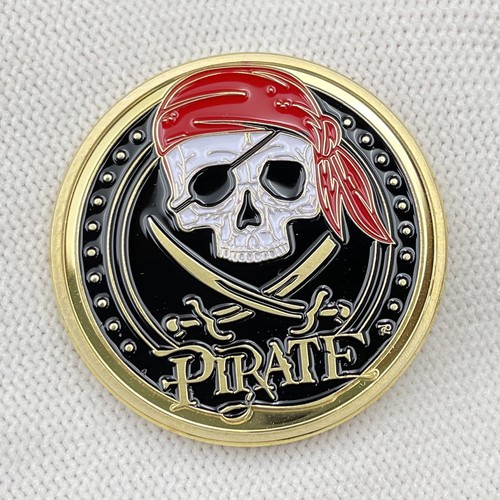 Skeleton pirate gold coin - skeleton,