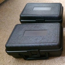 2 Plastic blow moulded Storage Cases Box foam filled