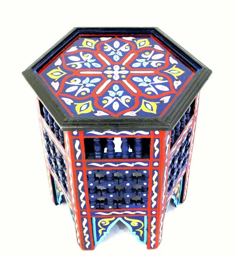 Moroccan side table moucharabi - moroccan,