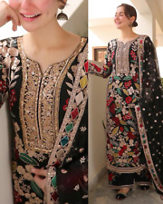Pakistani indian Designer Embroiderd Cotton Unstitched Suit 3 PC Shalwar Kameez