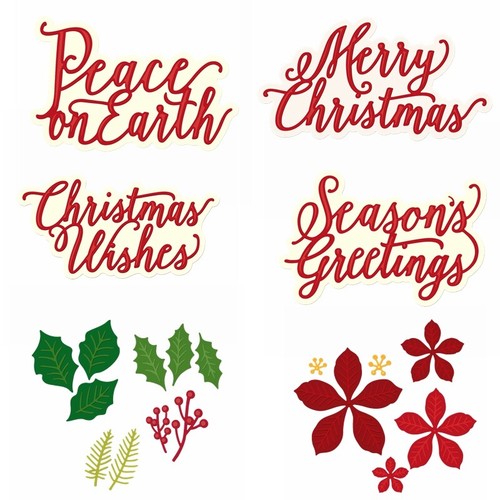 Christmas greetings poinsettia - christmas,
