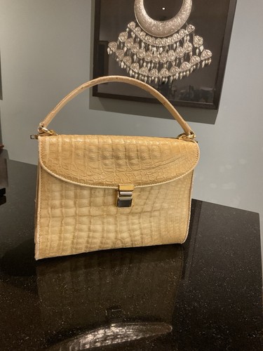 Vintage 1950s crocodile skin - crocodile,