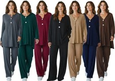 Women Tracksuit Ribbed Lounge