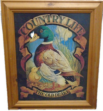 FRAMED REPRODUCTION SIGN -