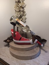 WOODEN DRUNKEN SANTA DUCK 27CM