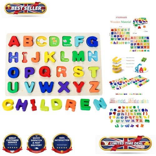 Wooden abc puzzle 26 capital - puzzle,