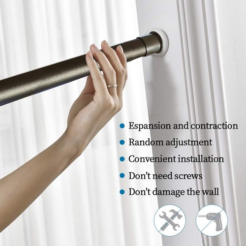 Tension curtain rod for - curtain,