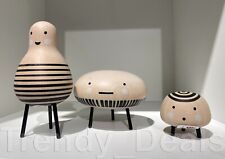 SET of 3 - Ikea DVÄRGTALL DVARGTALL Decorative Figures Figurines, Wood - NEW