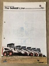 THE BOBCAT LINE (SKID STEER LOADERS) BROCHURE 1984 (440 443 543 641 643 741 743)