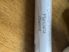 Laura Ashley Marciana Charcoal Wallpaper 10m Roll Single Roll