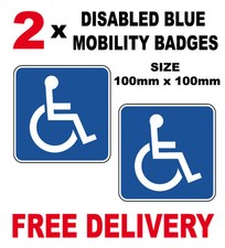 2 x DISABLED BLUE BADGE