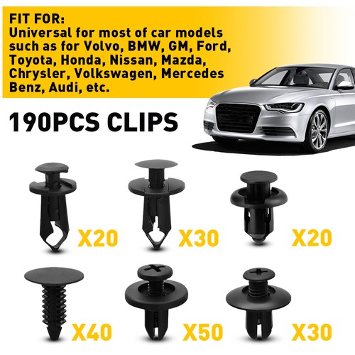 190pcs car rivets - splash, guard