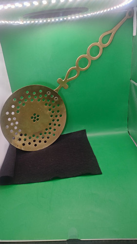 Vintage brass perforated - brass,