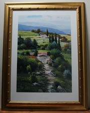 Tuscan Retreat after Gerhard Nesvadba - LARGE Framed Print