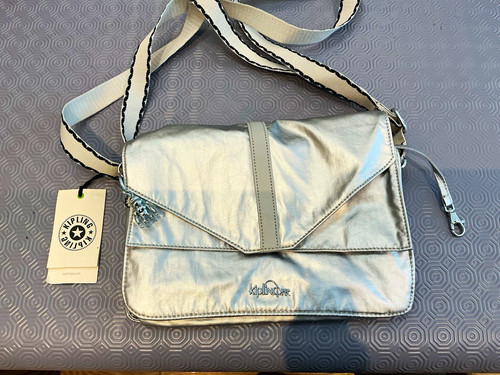 Kipling metallic silver - kipling, nylon