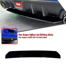 Car Gloss Black Rear Bumper Diffuser Lip For Subaru Impreza WRX STI VA 15-21 16