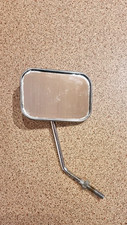 Vintage Chrome Rectangle Mirror & reflector VEHICLE/MOTOR/BIKE/CAR/Chopper/Moped
