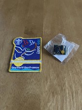 21st World Scout Jamboree Cloth Badge & Pin Badge 2007 One World One Promise New