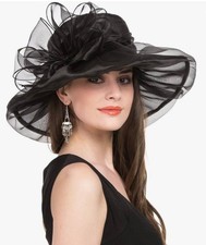 Saferin Womens Black Oganza