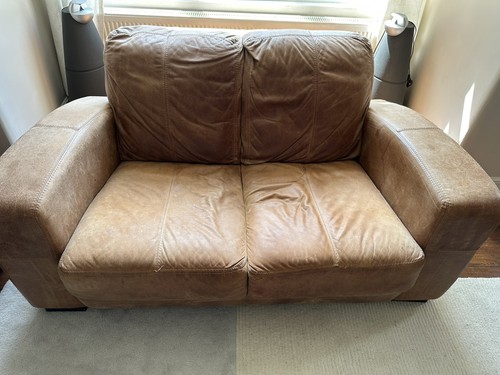 Leather double sofa and - double,