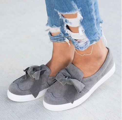 Women flat slip pumps - flat, on