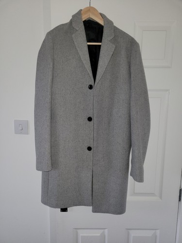 Long gray wool - wool, coat