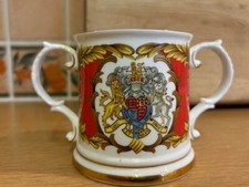 Eximious Bone China Loving Cup - The Golden Jubilee Of H M Queen Elizabeth II
