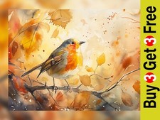 Charming Autumn Robin