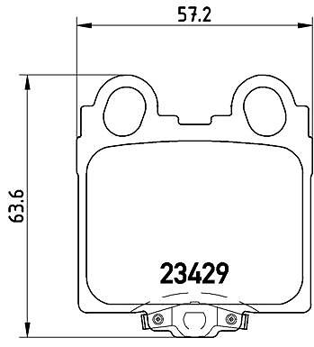 Brake pad set disc - brake,