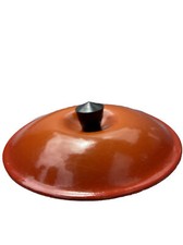 Vintage Le Creuset Flame Orange Enamel Cast Iron P18 Sauce Pan  Lid Only USED