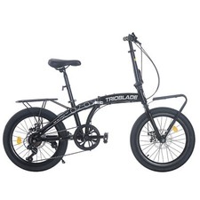 Folding Bicycle 20 Inch Bikes for Adults 7-Speed Variable Foldable City Bicycle