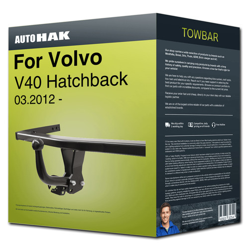 Towbar fixed for volvo v40 - towbar,