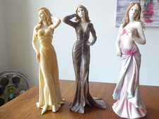 3 LOVELY LADY FIGURINES IN THE REGAL COLLECTION