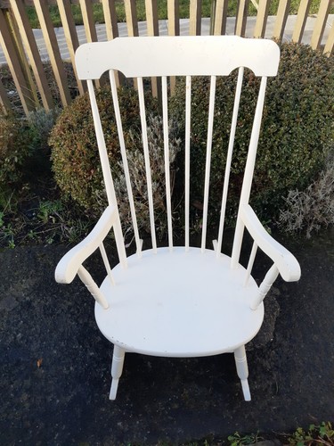 Large vintage wooden rocking - large,