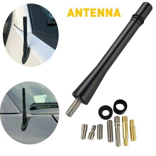 Aluminum short black mast - 4",