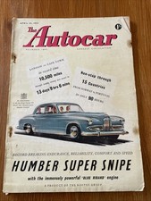 The Autocar Magazine 24th April 1953 Humber Super Snipe
