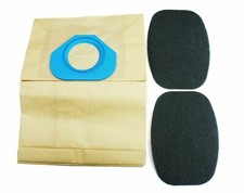 FITS NILFISK GA70 GS80 GS90 GM80 GM90 GD80 GD90  5 BAGS & 2 FILTERS  HS24  34669