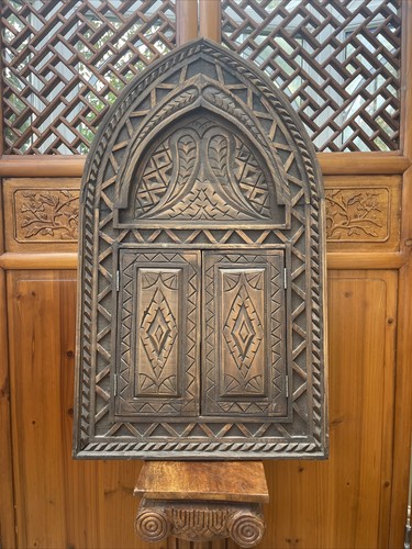 Antique moroccan hand carved - hand,