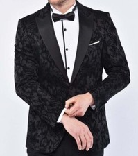 Mens Wedding &Event Wear Tuxedo Prom Dinner Tailored Slim Fit Blazer Black