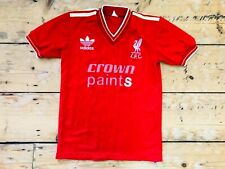Liverpool Football Jersey Adidas Vintage 985-86 Crown Paints LB Age 8-10 years
