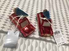 Car CHRISTMAS TREE Red (x 2)