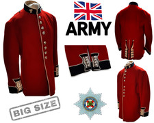 Irish Guards Tunic British Army Uniform Royal Foot Guards Red Jacket Big Size